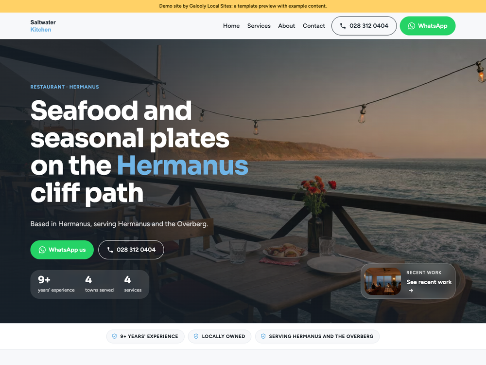 Horizon template demo site