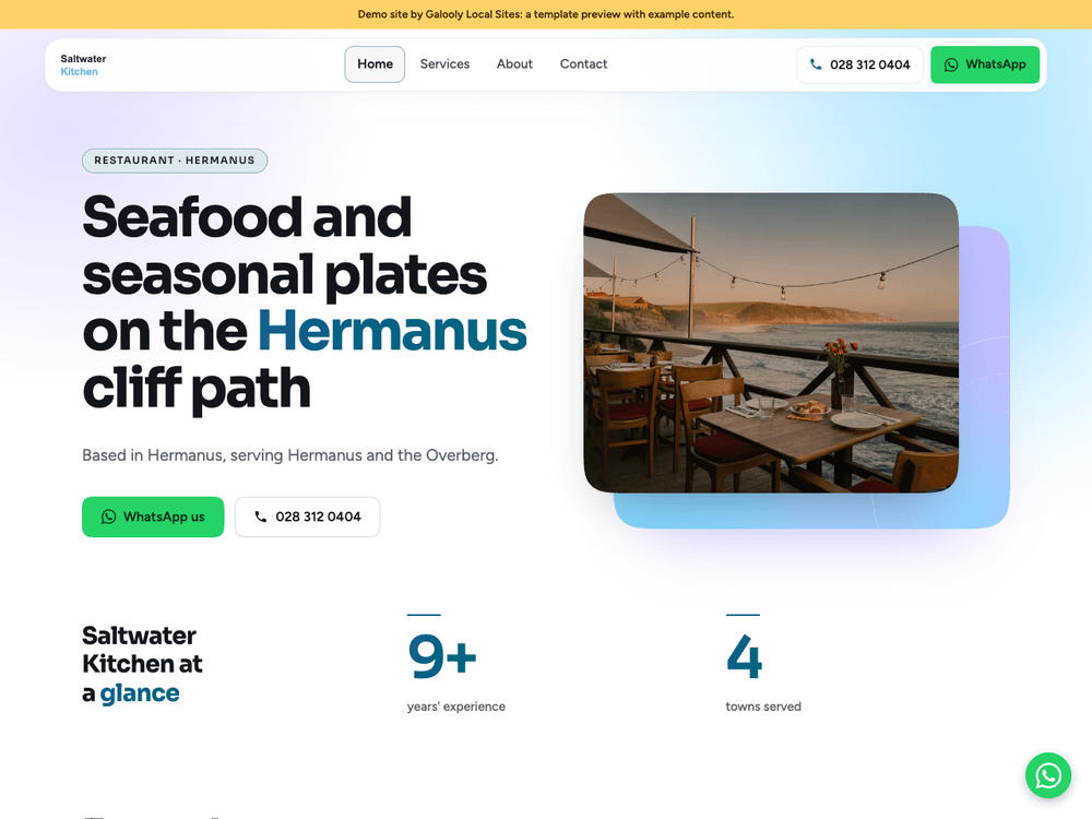 Horizon template demo site